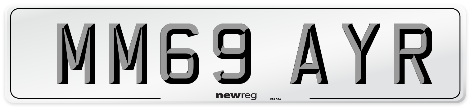 MM69 AYR Number Plate from New Reg